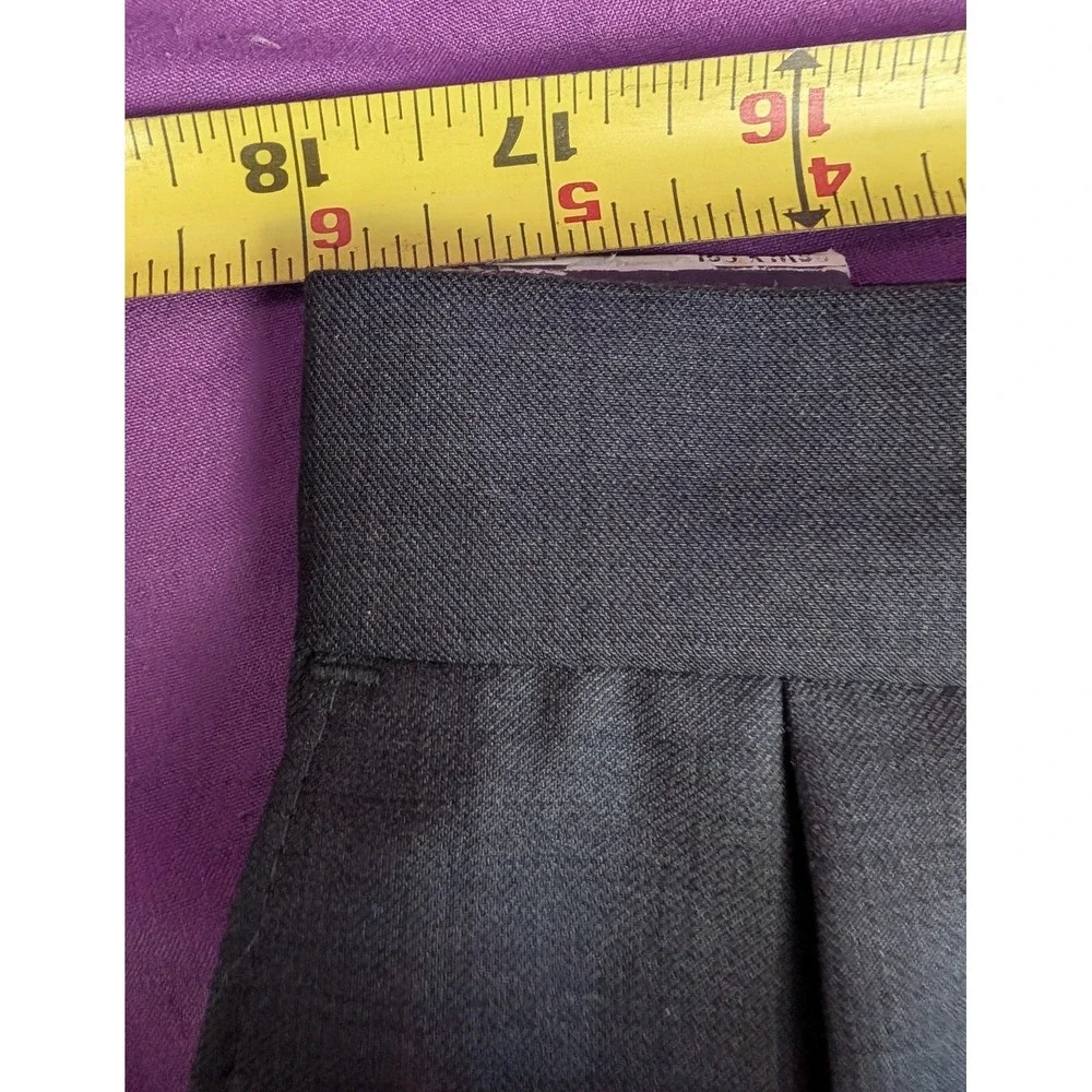 Haggar Black Label NWT Dress Pants Mens 36x32 Double Pleated Cuffed Gray